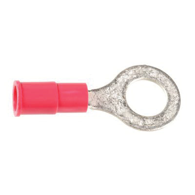 Au-ve-co® 17040 Insulated Ring Terminal, 22 to 18 AWG Wire, Electrolytic Copper, Red