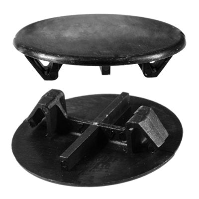 Au-ve-co® 17072 Front Door Frame Hole Plug, Nylon, Black