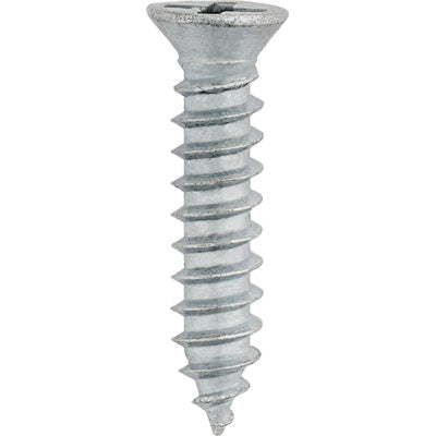 Au-ve-co® 1712 Tapping Screw, #8 Thread, 3/4 in OAL, Phillips Flat Head, Zinc-Plated