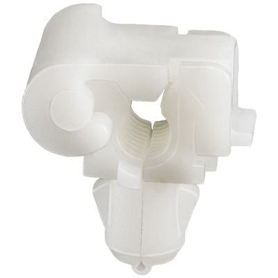 Au-ve-co® 17122 Door Lock Rod End Clip, Nylon, White
