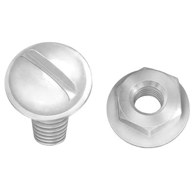 Au-ve-co® 17228 License Plate Nut, System of Measurement: Imperial, 1/4-20 Thread, 7/16 in Width Across Flat, Nylon