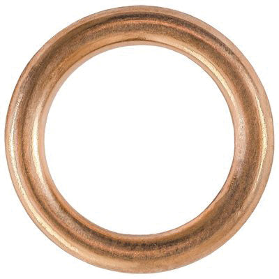 Au-ve-co® 17261 Crushable Oil Drain Plug Crushable Gasket, 12.4 mm ID, 17.5 mm OD, Copper