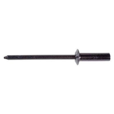 Au-ve-co® 17408 Closed End Rivet, 1/8 in Dia Rivet, 15/64 in Dia Flange, 13/64 to 9/32 in Panel Grip, Aluminum
