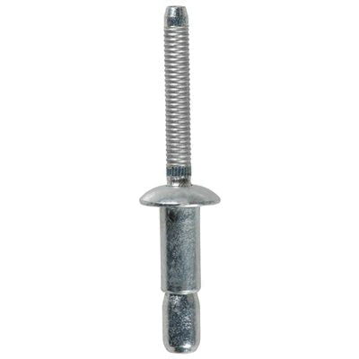 Au-ve-co® Interlock® 17424 Dome Head High Strength Rivet, 13/16 in L, 1/4 in Dia, 5/64 to 5/8 in Grip, Aluminum