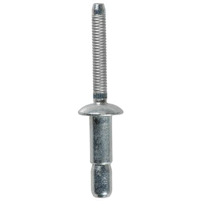 Au-ve-co® Interlock® 17427 Dome Head High Strength Rivet, 9/16 in L, 1/4 in Dia, 5/64 to 3/8 in Grip, Steel