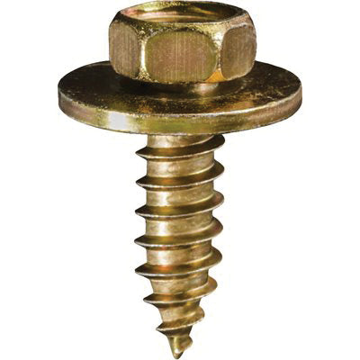 Au-ve-co® 17461 Tapping Screw, System of Measurement: Metric, M5.5x1.81 Thread, 18 mm L, Hex, Sems® Head