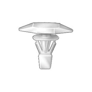 Au-ve-co® 18033 Double Head Weatherstrip Retainer, System of Measurement: Imperial, Nylon