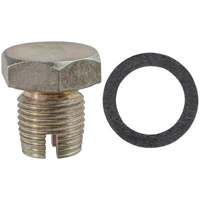 Au-ve-co® 18121 Double Oversize Drain Plug With Gasket, 1/2-20 Thread, Steel