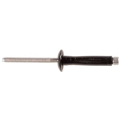 Au-ve-co® 18244 Split Rivet, 3/16 in Dia Rivet, 29/64 in Dia Flange, 3/16 to 3/8 in Panel Grip, Aluminum