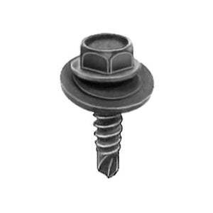 Au-ve-co® 18261 Tapping Screw, System of Measurement: Metric, M4.2x1.41 Thread, 16 mm L, Hex Washer, Sems® Head