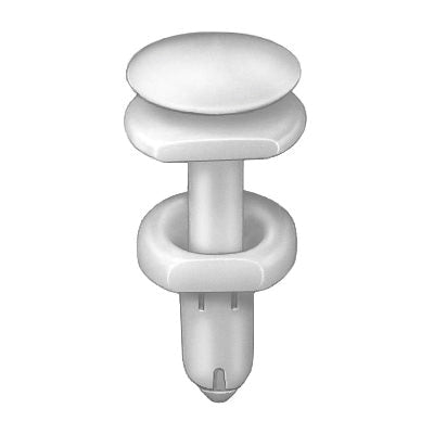 Au-ve-co® 18353 Double Head Door Trim Panel Retainer, System of Measurement: Imperial, Nylon