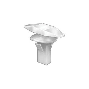 Au-ve-co® 18692 Double Head Weatherstrip Retainer, System of Measurement: Metric, Nylon