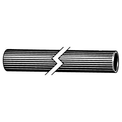 Au-ve-co® 18693 Thin Wall Heat Shrink Tubing, 0.023 in ID Expanded, 2:1 Shrink, 6 in L, Polyolefin, Black