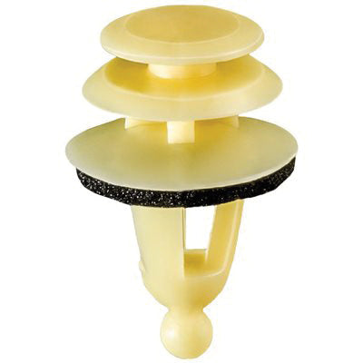 Au-ve-co® 18930 Triple Head Trim Panel Retainer, System of Measurement: Metric, Nylon