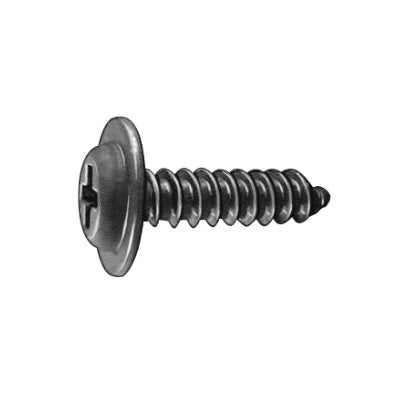 Au-ve-co® 19240 Tapping Screw, System of Measurement: Imperial, #10 Thread, 3/4 in L, Flat Top Round Washer Head