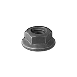 Au-ve-co® 19309 Flange Nut, System of Measurement: Metric, M5x0.8 Thread, 8 mm Width Across Flat, 5 mm H, Black Oxide