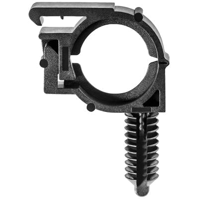 Au-ve-co® 19851 Wire Loom Routing Clip, 1/2 x 11/16 in Conduit/Cable, Nylon, Black