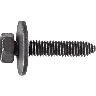 Au-ve-co® 20261 Body Bolt, System of Measurement: Metric, M6x1 Thread, 30 mm L, Hex, Sems® Head, 10 mm Head