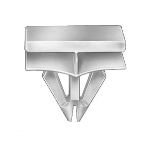 Au-ve-co® 20328 Rocker Panel Molding Clip, Nylon, White