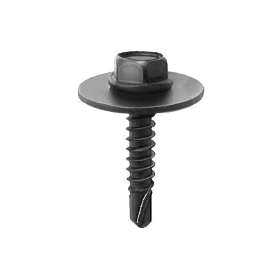 Au-ve-co® 20476 Tapping Screw, System of Measurement: Metric, M4.2x1.41 Thread, 20 mm L, Hex Washer, Sems® Head
