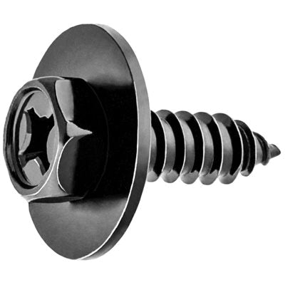 Au-ve-co® 20557 Tapping Screw, System of Measurement: Metric, M6.3x1.81 Thread, 20 mm L, Hex, Sems® Head, Zinc
