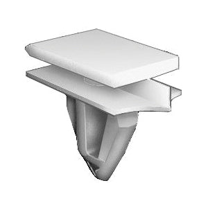 Au-ve-co® 20607 Rocker Panel Molding Clip, Nylon, White