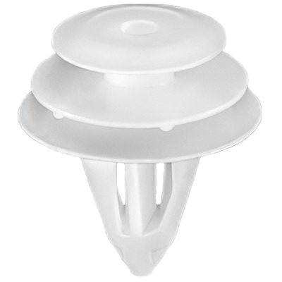 Au-ve-co® 20668 Triple Head Trim Panel Retainer, System of Measurement: Metric, Nylon