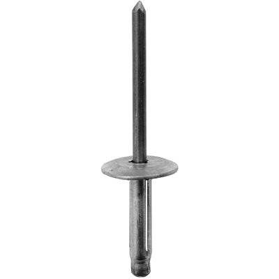 Au-ve-co® 20740 Specialty Rivet, 3/16 in Dia Rivet, 5/8 in Dia Flange, 3/64 to 23/64 in Panel Grip, Aluminum