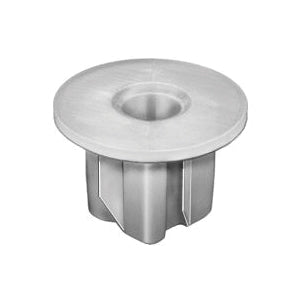 Au-ve-co® 20764 Bumper, 16 mm Dia Head, Fits Hole Size: 9 x 9 mm, Nylon, Natural