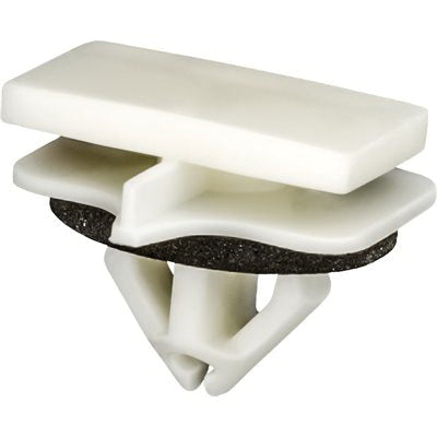 Au-ve-co® 20817 Door Trim Retaining Clip With Sealer, Nylon, White