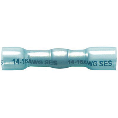 Au-ve-co® 21004 Crimp and Solder Butt Connector, Blue
