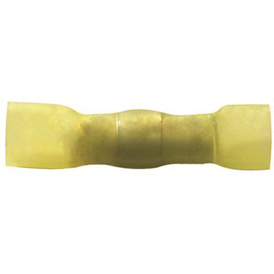 Au-ve-co® 21005 Crimp and Solder Butt Connector, Yellow