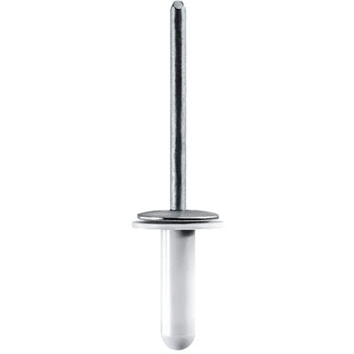 Au-ve-co® 21046 Specialty Rivet, 3/16 in Dia Rivet, 1/2 in Dia Flange, 5/32 to 9/32 in Panel Grip, Aluminum