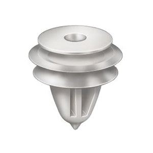 Au-ve-co® 21070 Triple Head Trim Panel Retainer, System of Measurement: Metric, Nylon