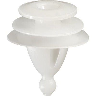 Au-ve-co® 21118 Triple Head Trim Panel Retainer, System of Measurement: Metric, Nylon