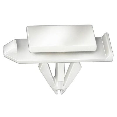 Au-ve-co® 21128 Rocker Molding Clip, Nylon, White