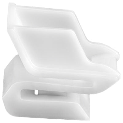 Au-ve-co® 21147 Rear Bumper Clip, 35 mm L, Nylon, White