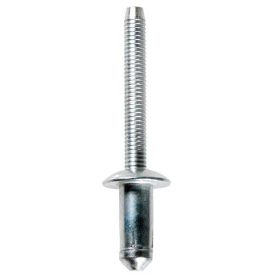 Au-ve-co® 21286 Specialty Rivet, 1/4 in Dia Rivet, 1/2 in Dia Flange, 3/16 to 17/64 in Panel Grip, Steel