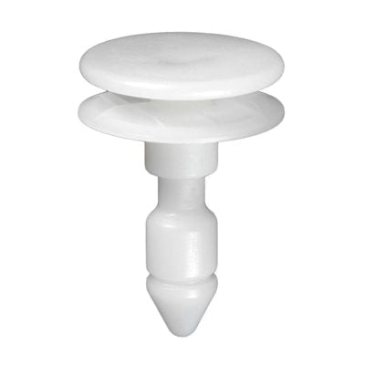 Au-ve-co® 21383 Double Head Trim Panel Retainer, System of Measurement: Metric, Nylon