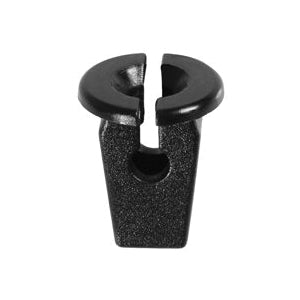 Au-ve-co® 21510 Screw Grommet, 12 mm Dia Head, Nylon, Black
