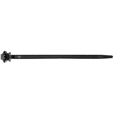 Au-ve-co® 21553 Cable Strap, 7 mm W, 170 mm L, Nylon, Black, 40 mm Max Bundle Dia