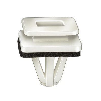 Au-ve-co® 21558 Rocker Panel and Fender Molding Clip With Sealer, Nylon, White
