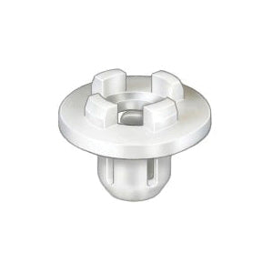 Au-ve-co® 21590 Cowl and Dash Grommet, 14 mm Dia Head, Fits Hole Size: 7 mm, Nylon, White