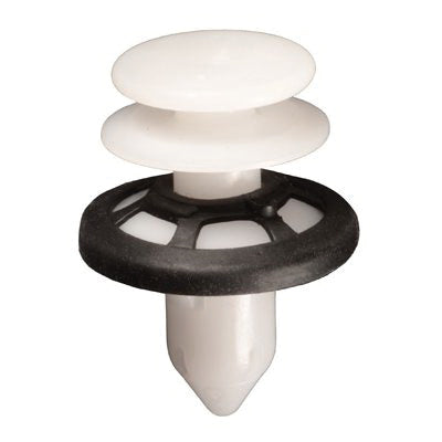 Au-ve-co® 21601 Double Head Retainer With Silicon Rubber Sealer, System of Measurement: Metric, Nylon
