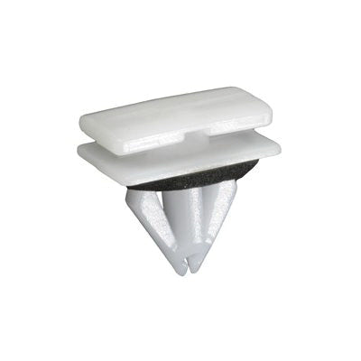 Au-ve-co® 21668 Rocker Panel Molding Clip With Sealer, Nylon, White