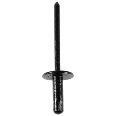 Au-ve-co® 21742 Specialty Rivet, 4 mm Dia Rivet, 12 mm Dia Flange, 1 to 9.5 mm Panel Grip, Aluminum