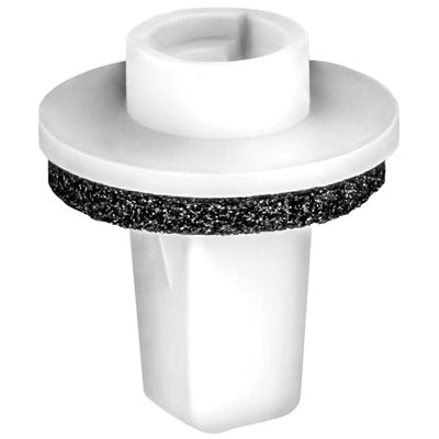 Au-ve-co® 21768 Bumper Grommet With Sealer, 20 mm Dia Head, Nylon, White