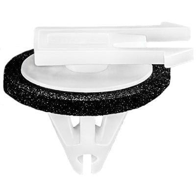 Au-ve-co® 21825 Molding Clip With Sealer, Nylon, White