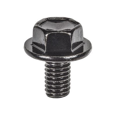 Au-ve-co® 21840 Bolt, System of Measurement: Metric, M6.1 Thread, 11 mm L, Hex Flange Head, 10 mm Head, E-Coated