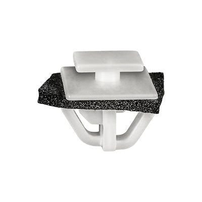 Au-ve-co® 22014 Fender Flare and Door Molding Clip With Sealer, Nylon, White